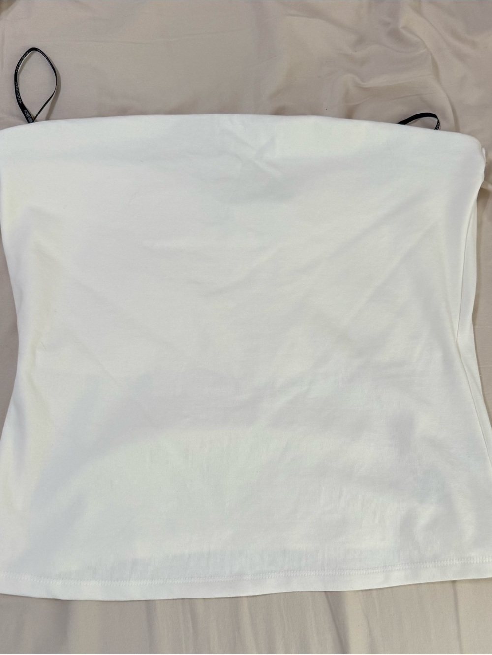 Women’s White Strapless Tube Top
